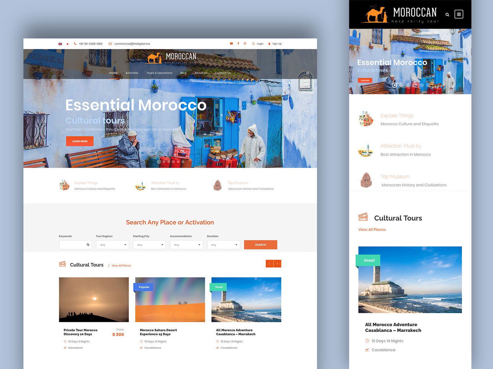Moroccan Hospitality — Réservation