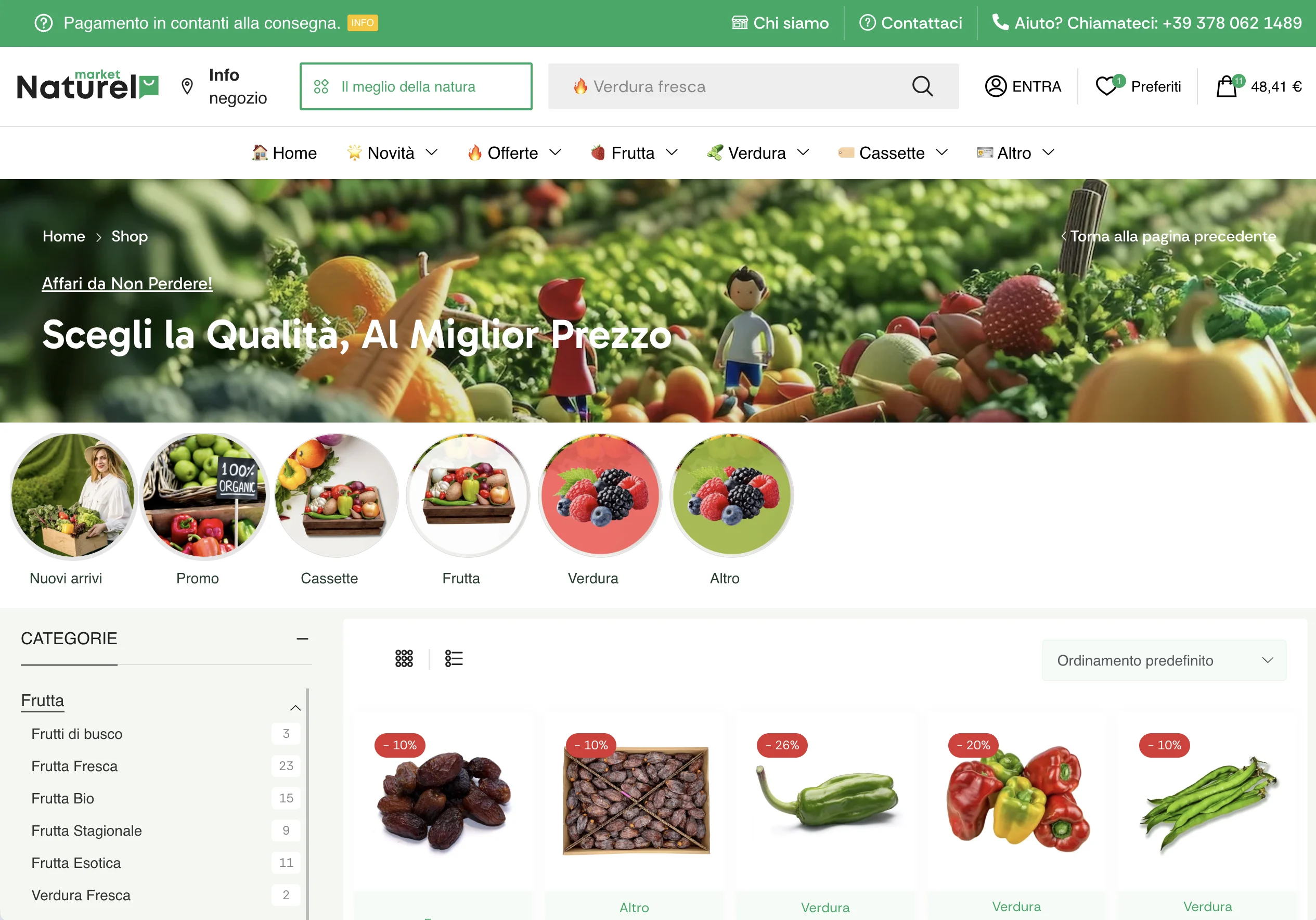 Naturel Market — Fruits et légumes bio