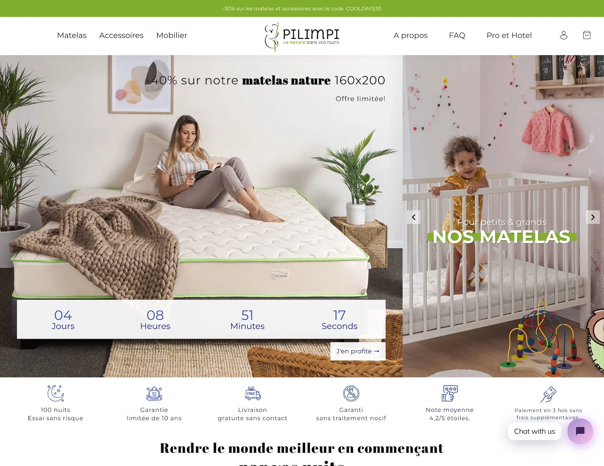 Literie Pilimpi — Matelas écologiques